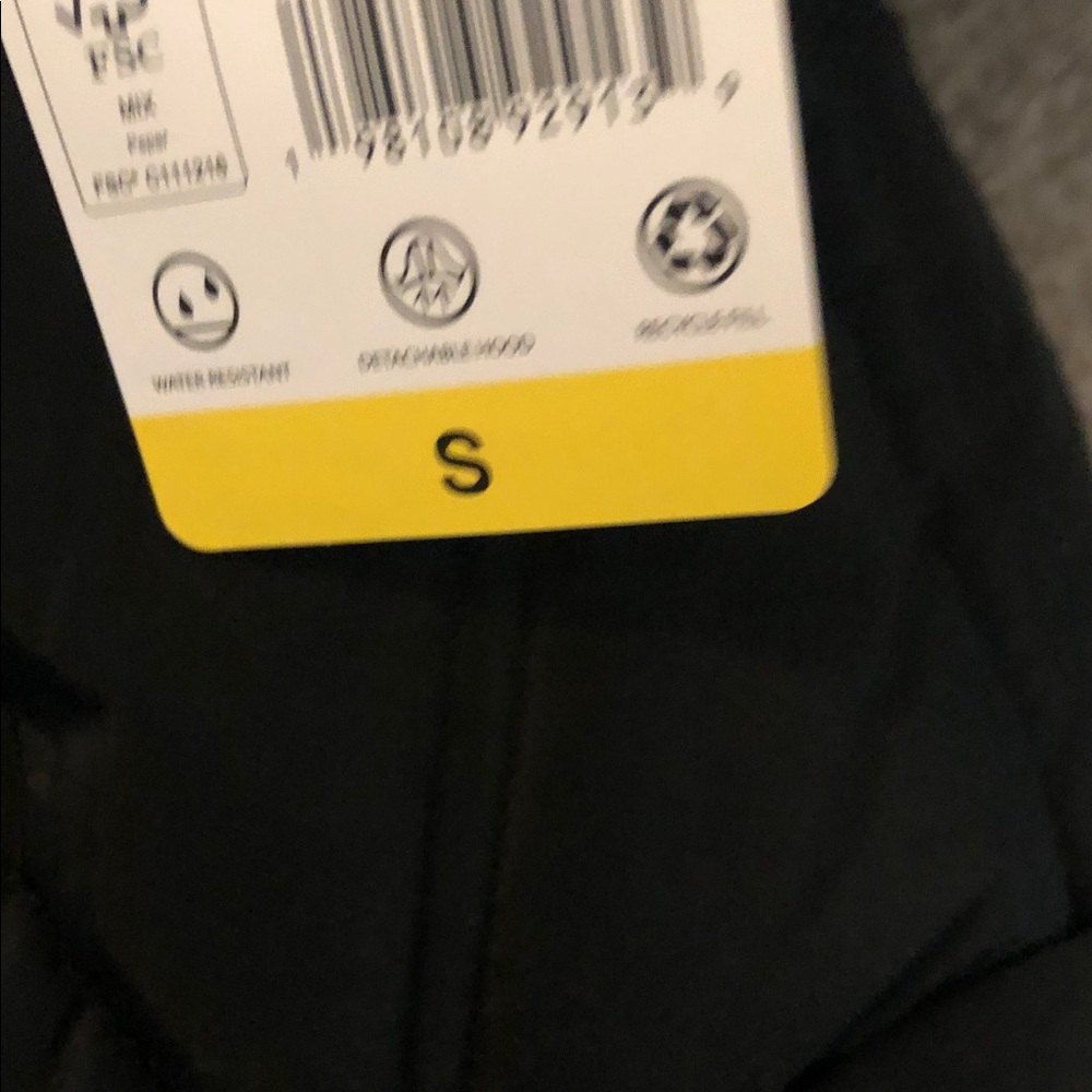 Nautica Women's Black Puffer Coat with Faux Fur Trim - Picture 3 of 8